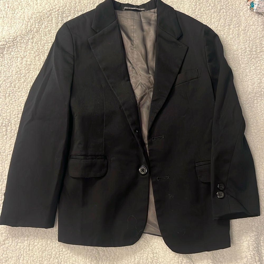 Boys Suit Jacket Size 7 Black